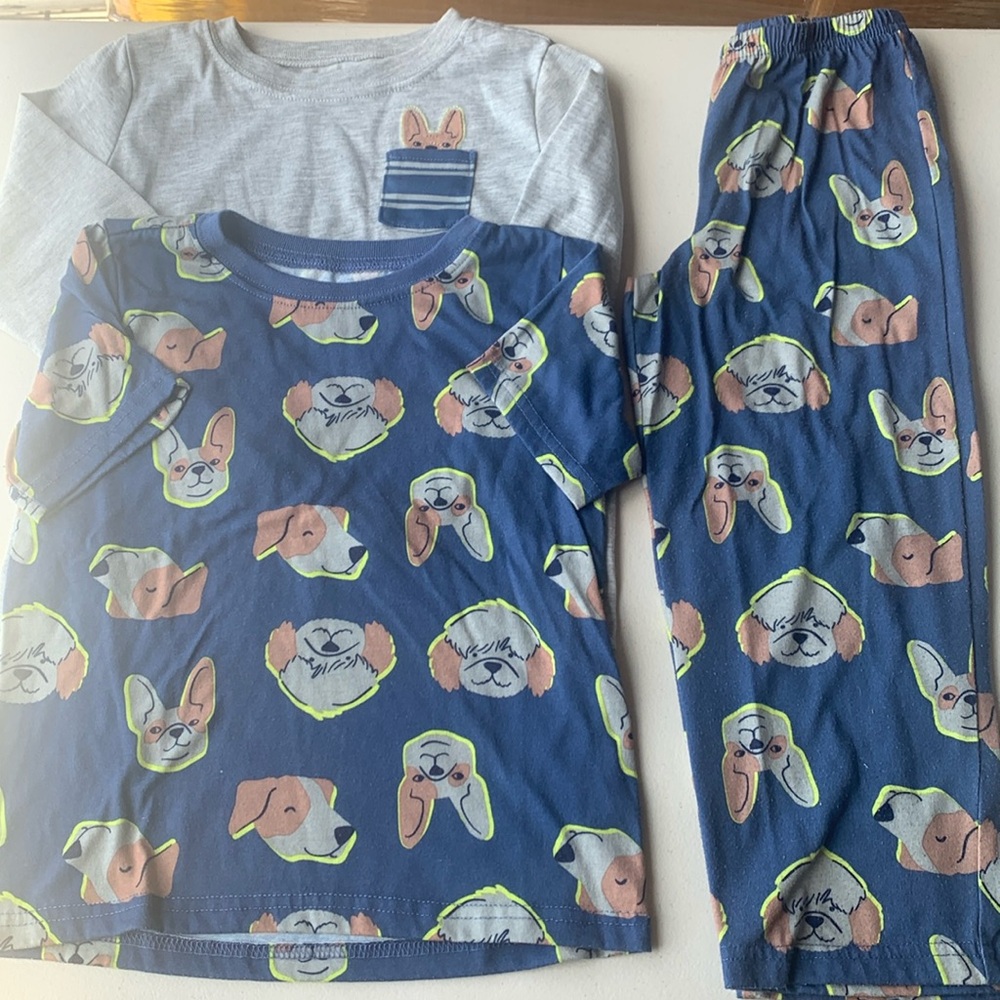 Carters 3 Piece Dog Sleepwear Set